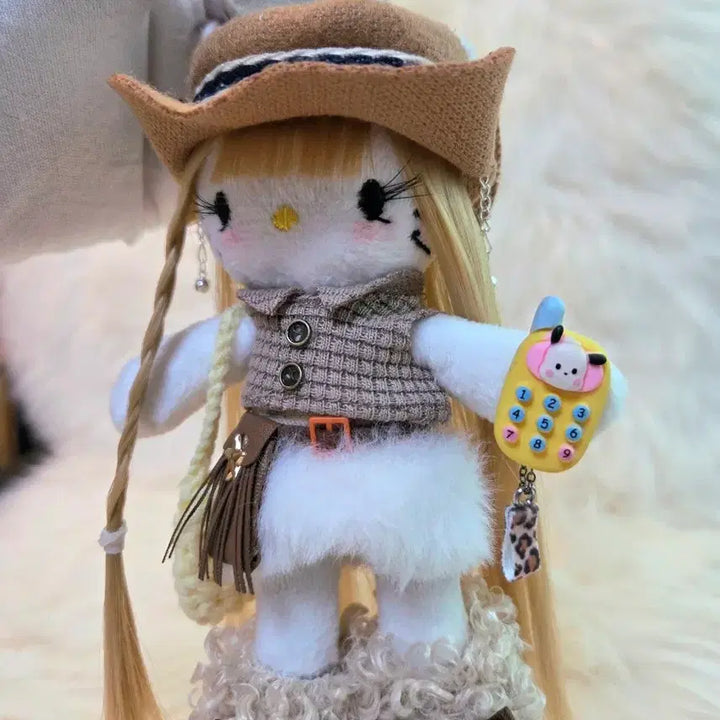 [BUNJANG] Hello Kitty Custom Long Leg Plush / 헬로키티 커스텀 롱다리키티 인형