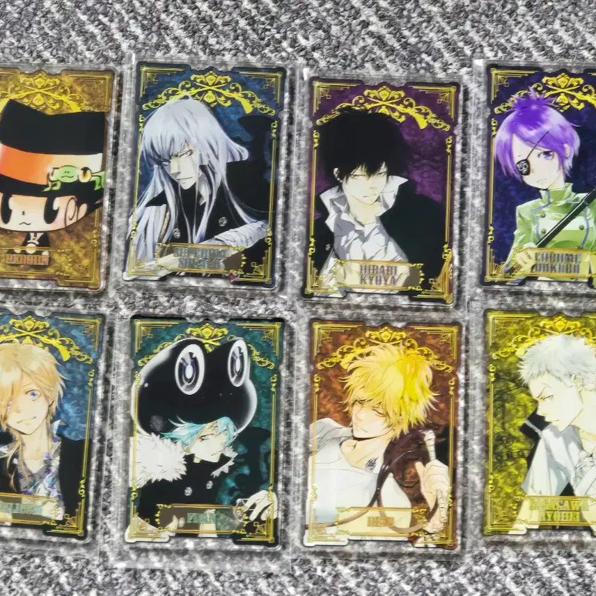 [BUNJANG] Reborn! Characters Acrylic Status Card Bundle Set / 가정교사 히트맨 리본! 가히리 아크릴 스테이터스 카드 8종 일괄