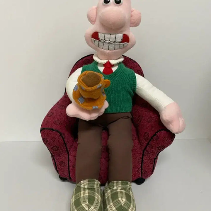 [BUNJANG] Wallace &amp; Gromit Sofa Plush Set / 월레스와그로밋 소파월레스 인형