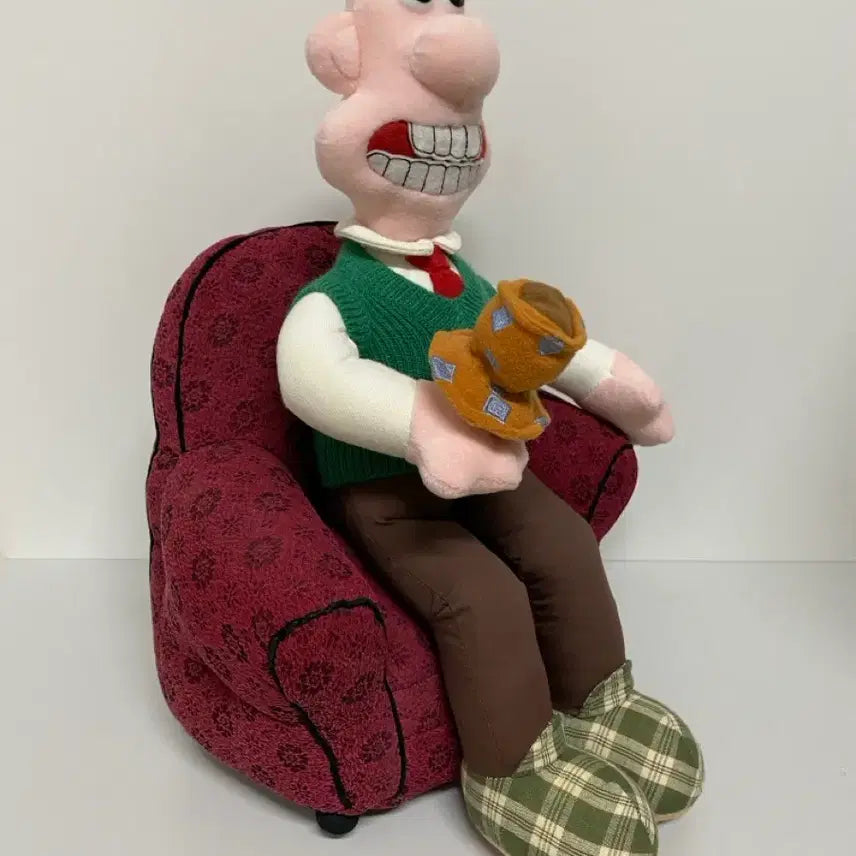 [BUNJANG] Wallace &amp; Gromit Sofa Plush Set / 월레스와그로밋 소파월레스 인형