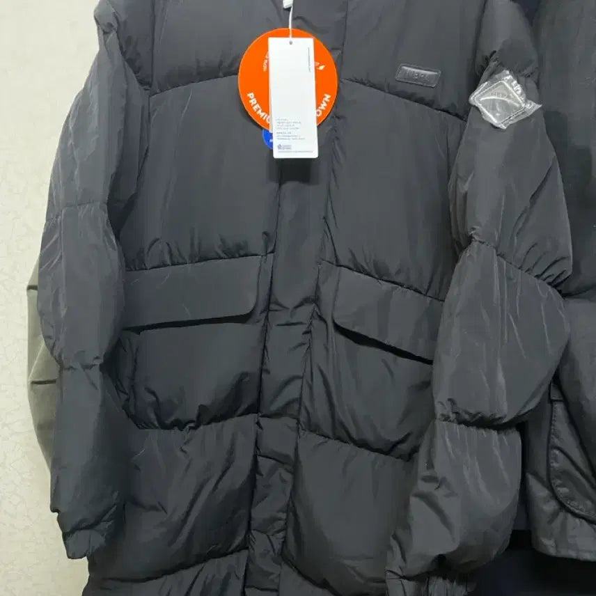 [BUNJANG] Nepa Kids Signature Long Duck Down Padding Jacket / 네파 키즈 시그니처 롱 덕다운 패딩(블랙, 아이보리, 그레이)
