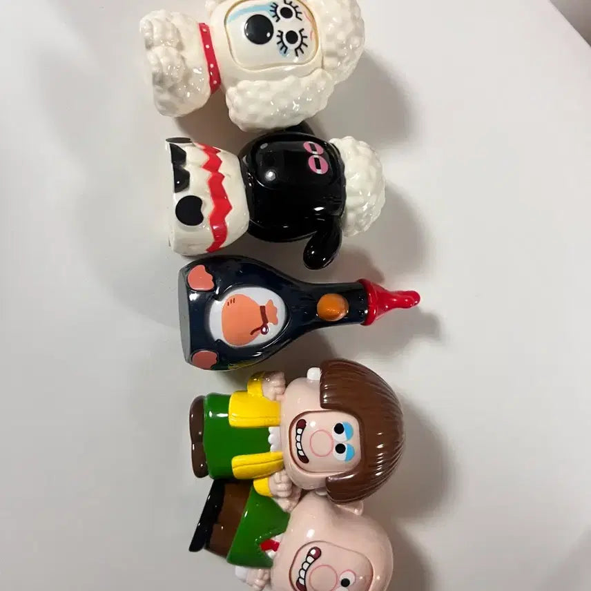 [BUNJANG] Wallace &amp; Gromit 5-Figure Gacha Set (Hidden Included) / 5종 가챠 피규어 세트 월레스와 그로밋 일괄 히든포함 페이스 체인지