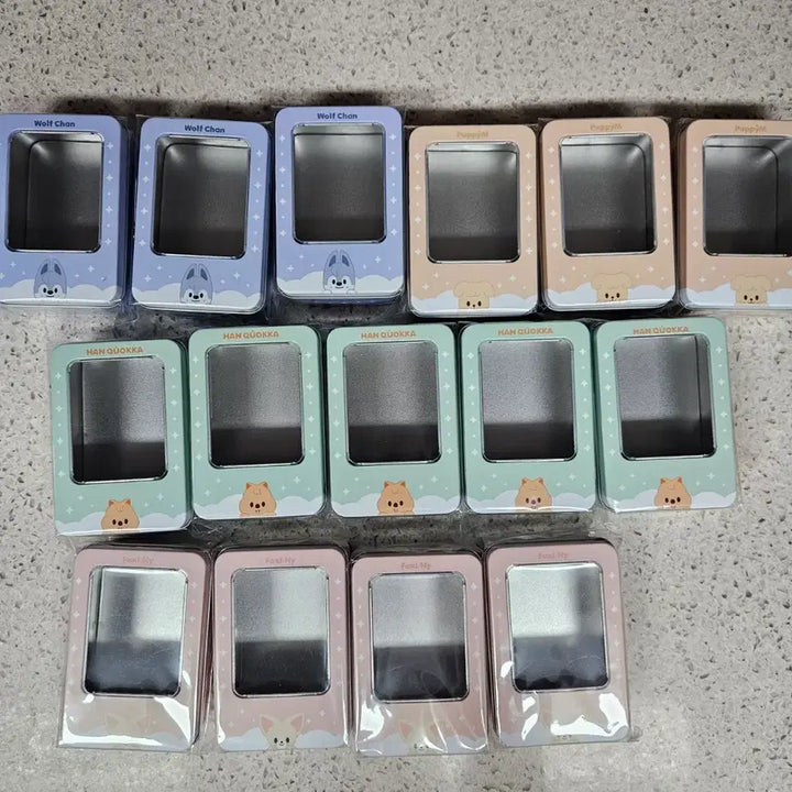 [BUNJANG] Stray Kids Dominte MD Photocard Tin Case Bundle Set / 스트레이키즈 스키즈 스키주 포토카드 틴케이스 도미네이트 MD 15개 일괄