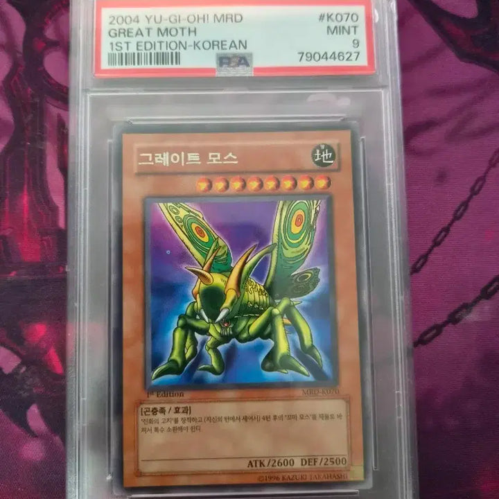 [BUNJANG] Yu-Gi-Oh! Great Moth 1st Edition (MRD-K070) PSA 9 / 유희왕 그레이트 모스 1st (MRD-K070) psa 9점