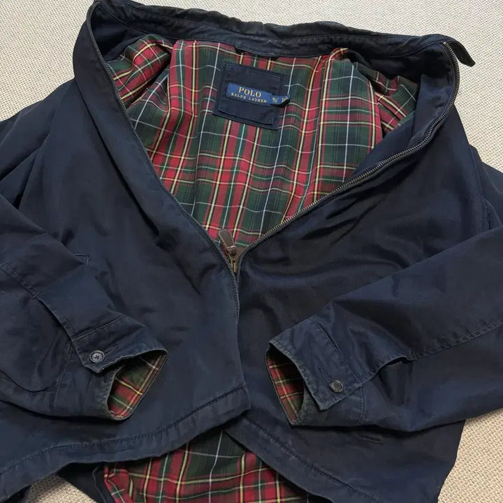 [BUNJANG] Polo Ralph Lauren Navy Harrington Jacket / 폴로 랄프로렌 네이비 해링턴 자켓