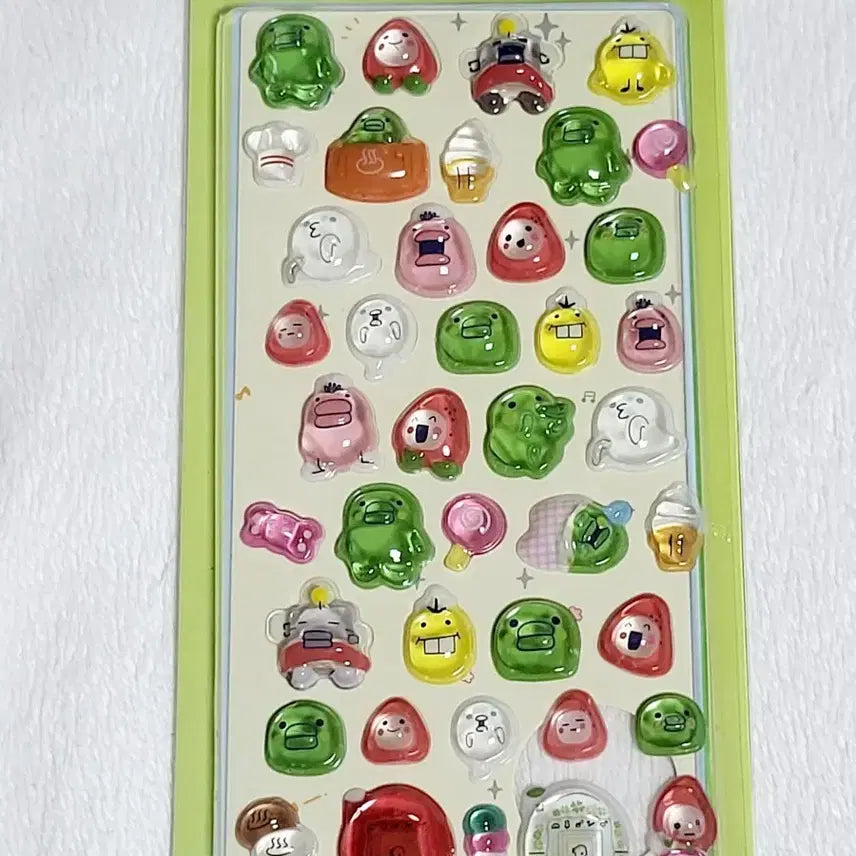 [BUNJANG] Tamagotchi Bonbon Drop 3D Holographic Stickers / 다마고치 봉봉드롭 3D입체스티커 주댕치 구치파치 메메치