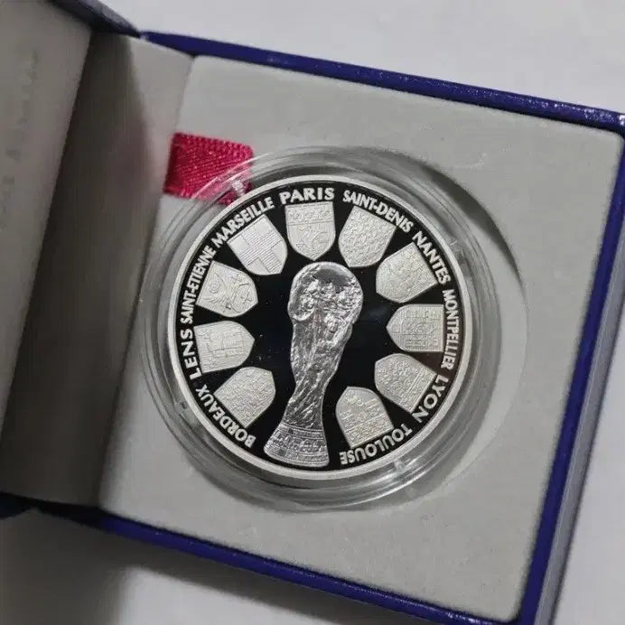 [BUNJANG] 1998 France World Cup Commemorative 10 Franc Silver Coin / 1998 프랑스 월드컵 기념 10프랑 은화