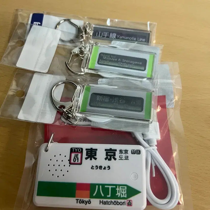 [BUNJANG] Tokyo Station Name Plate Keychain Set / (급처) 도쿄 역명판 키링