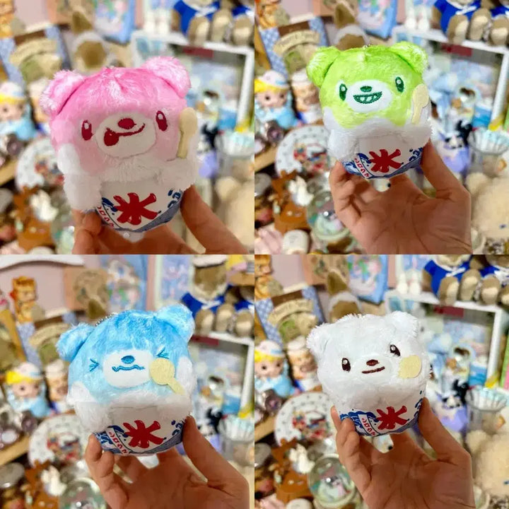 [BUNJANG] Bear Bingsu Plush Set (Strawberry, Melon, Soda, Milk) / (일괄/오늘까지 할인/급처)곰 빙수 인형(딸기/메론/소다/우유) 세트