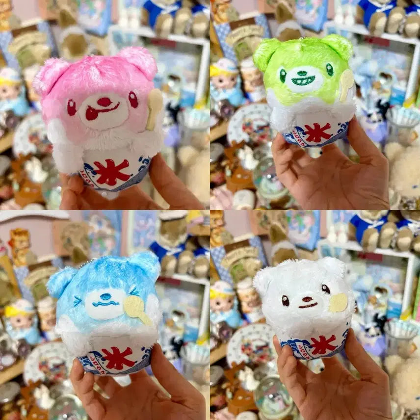 [BUNJANG] Bear Bingsu Plush Set (Strawberry, Melon, Soda, Milk) / (일괄/오늘까지 할인/급처)곰 빙수 인형(딸기/메론/소다/우유) 세트