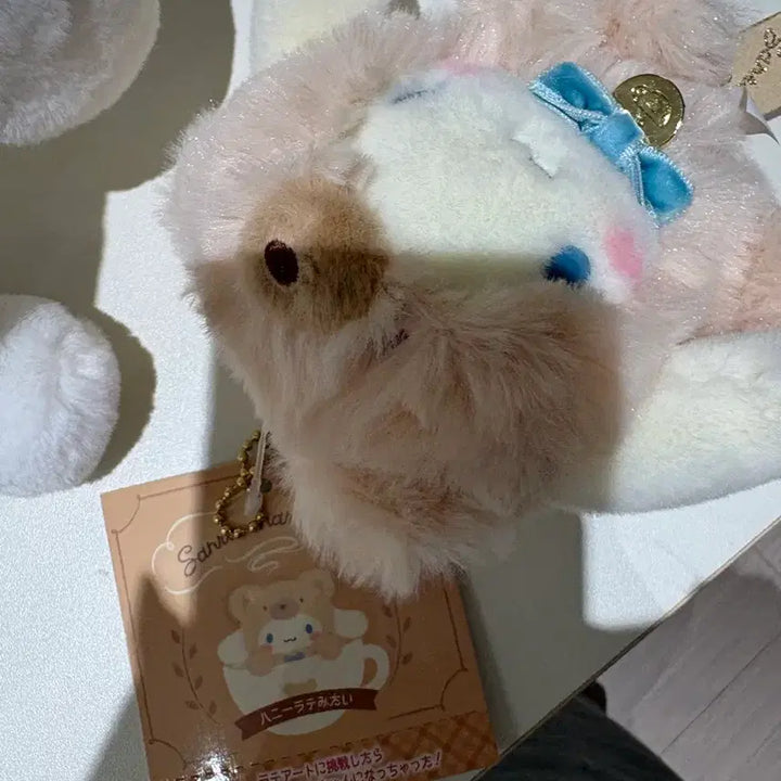 [BUNJANG] Sanrio Cinnamoroll Latte Kuma Plush Mascot / 산리오 시나모롤 라떼 쿠마 인형 마스코트