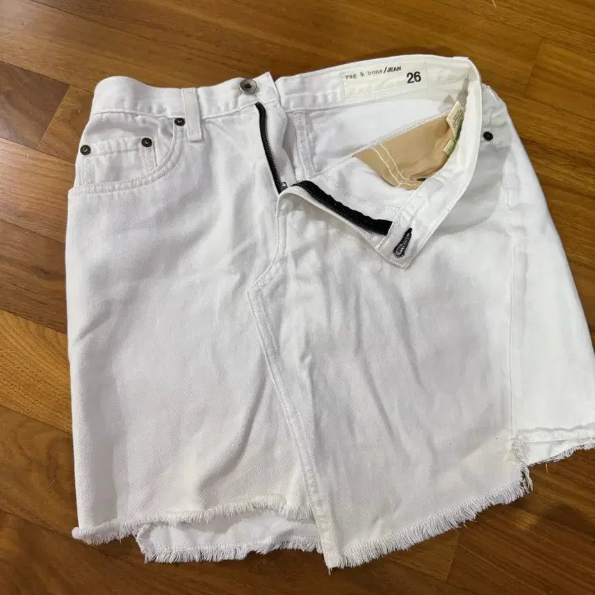[BUNJANG] rag &amp; bone White Mini Skirt / 랙앤본(rag&amp;bone) 화이트 스커트 (정품)