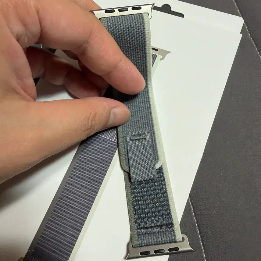 [BUNJANG] Apple Watch Trail Loop Green/Grey (M/L) / 애플워치 트레일루프 그린 그레이 색상 M/L 사이즈