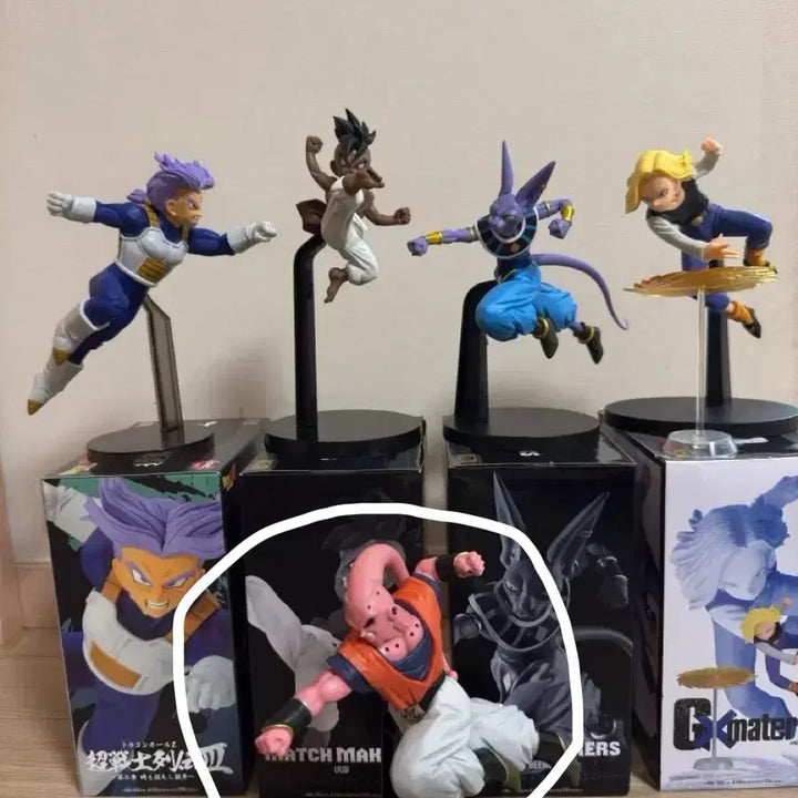 [BUNJANG] Dragon Ball Figures 4-Piece Bundle Set (Unsealed) / 개봉양품) 드래곤볼 피규어 4종 일괄 판매