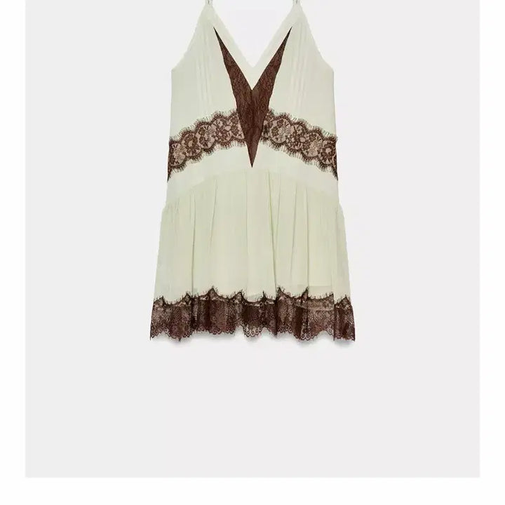 [BUNJANG] Zara Lace Combo Short Dress / (완전 새상품, 텍O) Zara 자라 레이스 콤비 숏 원피스