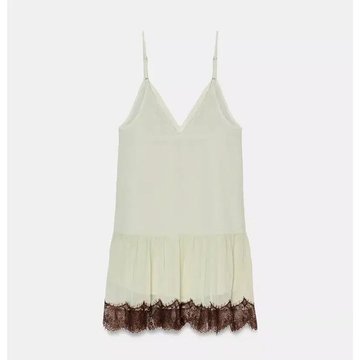 [BUNJANG] Zara Lace Combo Short Dress / (완전 새상품, 텍O) Zara 자라 레이스 콤비 숏 원피스