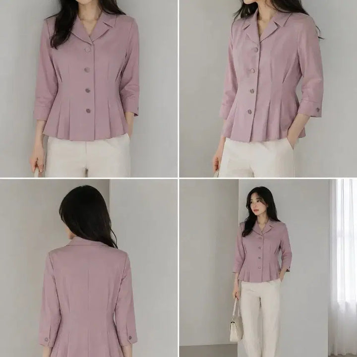 [BUNJANG] Y.S K.L Byrin Indie Pink Blouse Jacket / 여S 케이엘바이린 인디핑크 블라우스 자켓