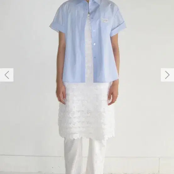 [BUNJANG] SINOON Half Sleeve Cotton Shirt - Small / <새상품> 시눈 하프 슬리브 코튼 셔츠 판매합니다 스몰
