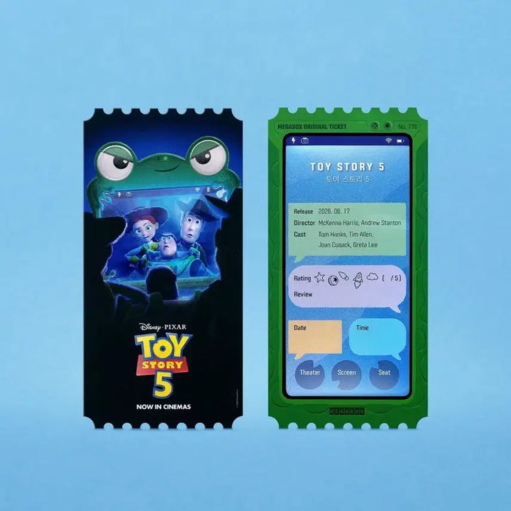 [BUNJANG] Toy Story 5 Megabox Original Ticket / 토이 스토리 5 메가박스 오리지널 티켓 6.23.수령 당일접수