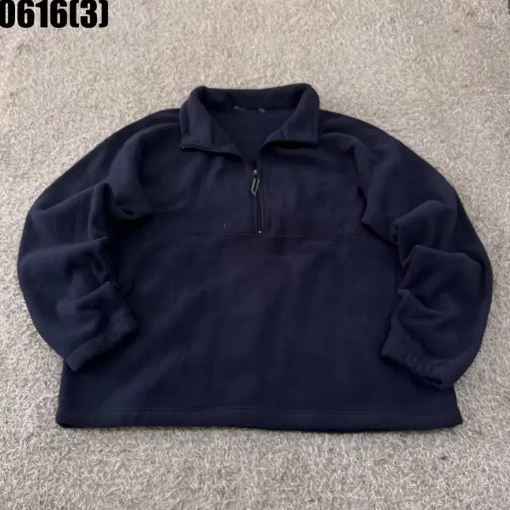 [BUNJANG] Navy Fleece Sweatshirt / 네이비 기모 맨투맨 0616
