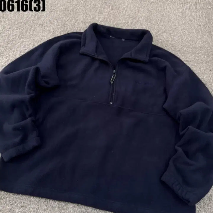 [BUNJANG] Navy Fleece Sweatshirt / 네이비 기모 맨투맨 0616