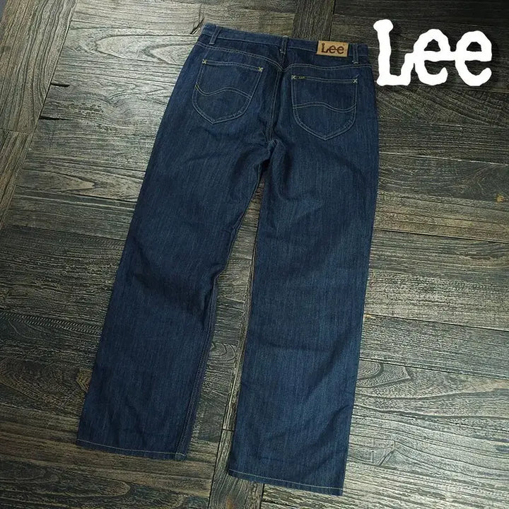 [BUNJANG] Lee Indigo Raw Wide Denim Pants M21147 / 리 인디고 생지 와이드 데님 팬츠 청바지 M21147
