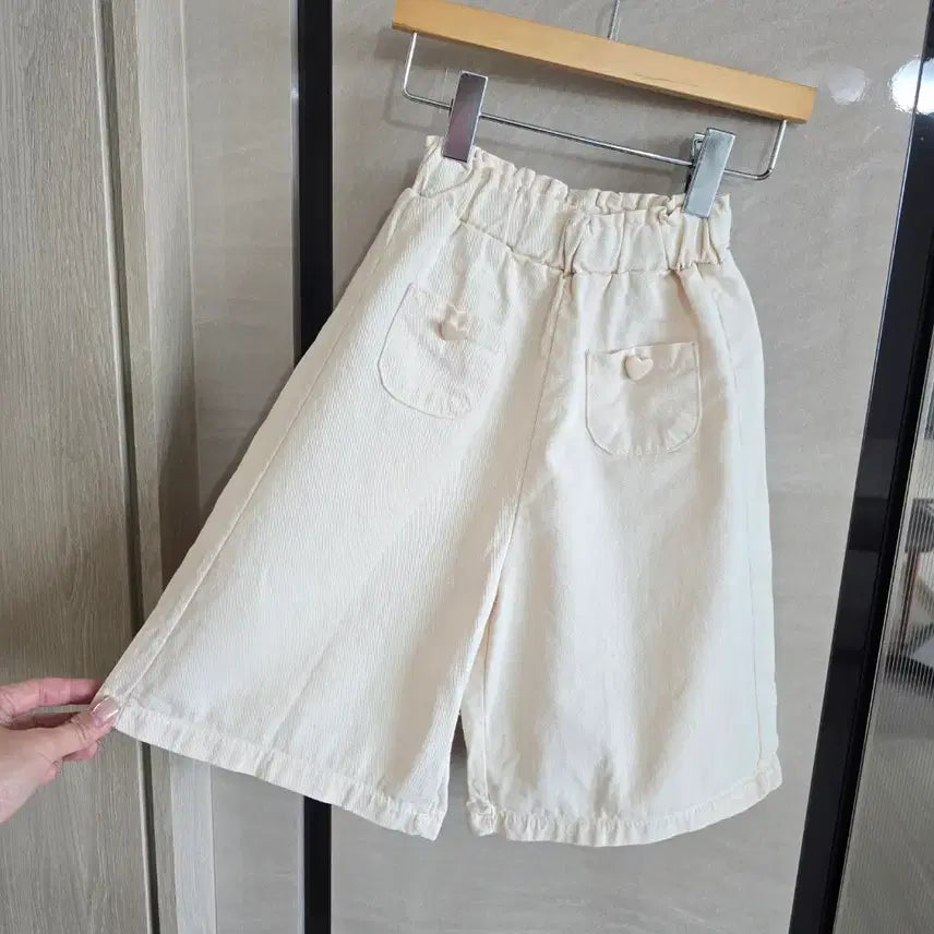[BUNJANG] Ivory Wide Leg Pants - Size 100 / 아이보리 와이드바지 100