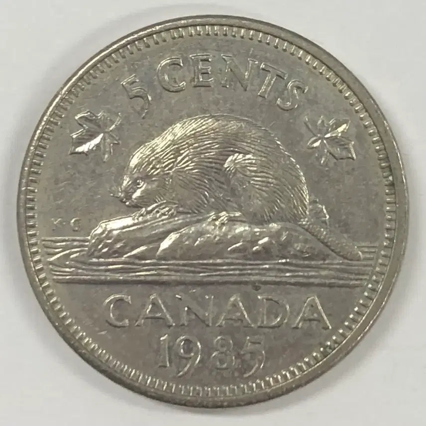 [BUNJANG] 1985 Canada 5 Cent Coin / 1985년 캐나다 5센트 동전 S3984