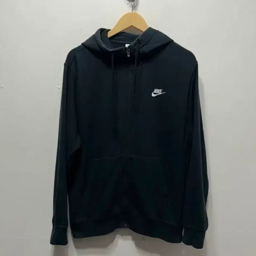 [BUNJANG] Nike Black Hooded Zip-Up Jacket / 나이키 후드집업 검정 블랙