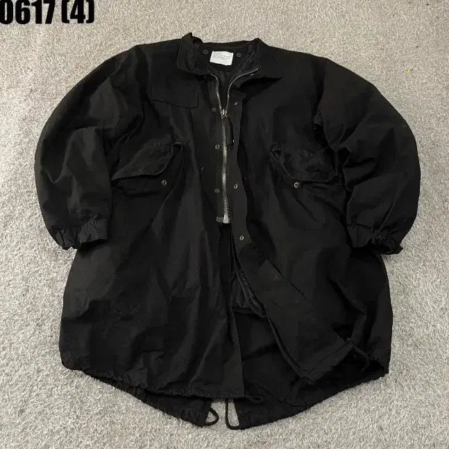 [BUNJANG] BECOME Black Field Jacket / BECOME 블랙 야상 사파리 점퍼 0617