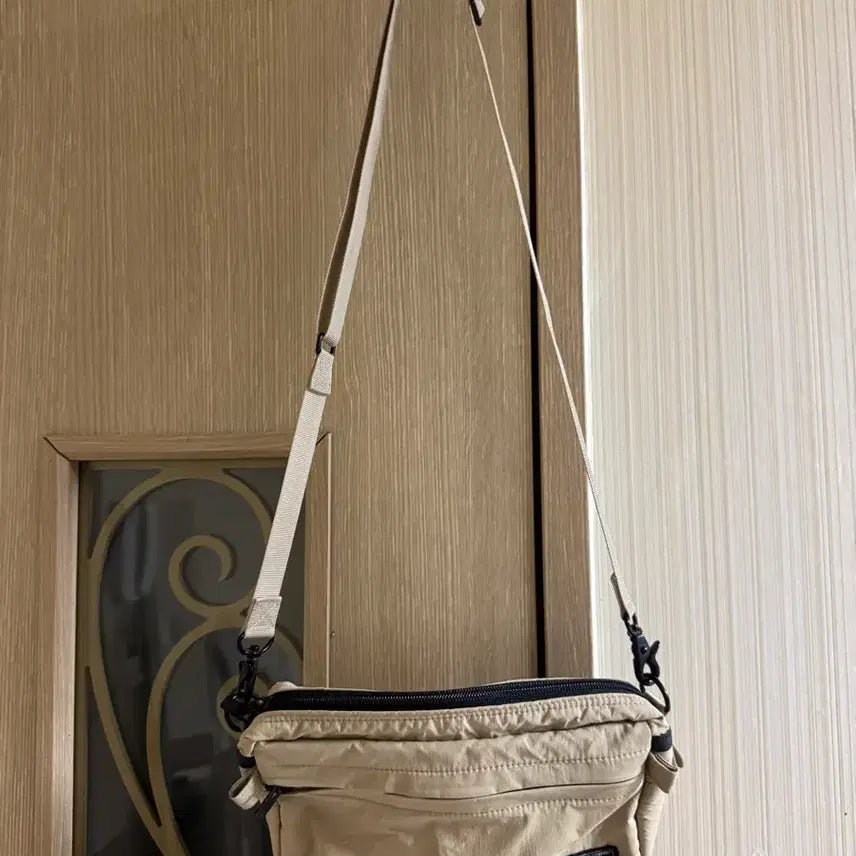 [BUNJANG] Porter Shoulder Bag Beige Nylon / 포터 숄더백 베이지