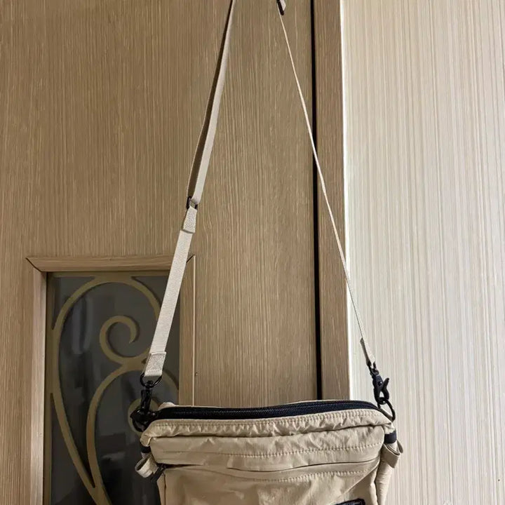 [BUNJANG] Porter Shoulder Bag Beige Nylon / 포터 숄더백 베이지