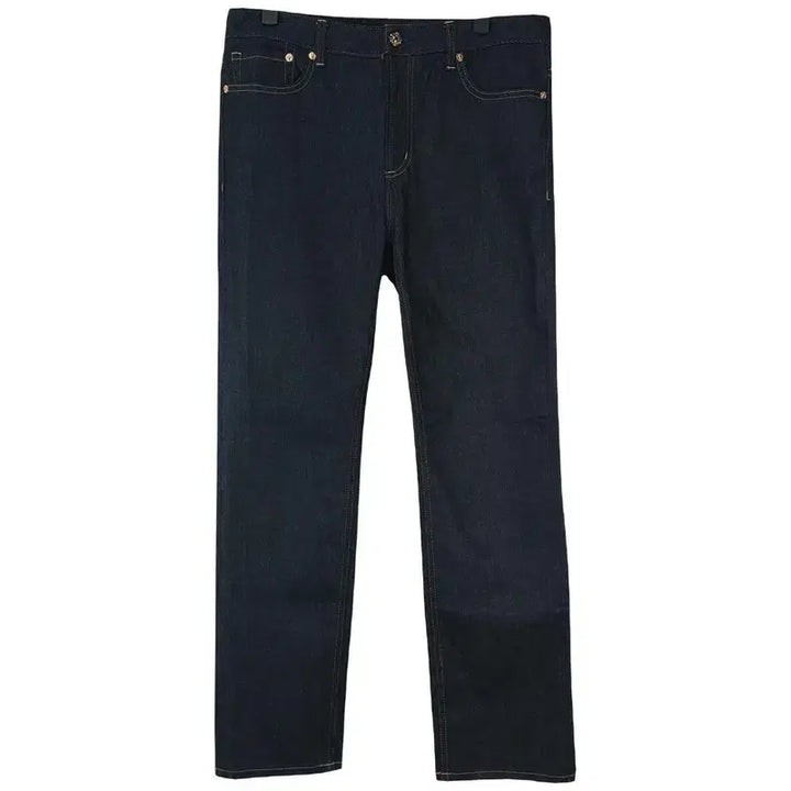 [BUNJANG] EVISU Big Logo Straight Denim Pants Jeans / 에비수 백 빅로고 스트레이트 데님 팬츠 청바지 M21148