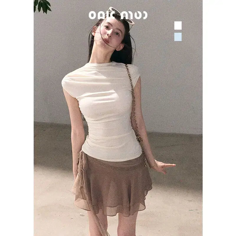 [BUNJANG] OAKMOO Soft Modal Backless Slim Sexy Top / OAKMOO 오크무 소프트 모달 백리스 슬림 섹시 탑