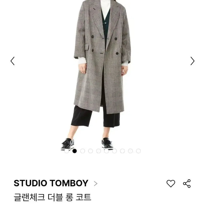 [BUNJANG] Studio Tomboy Check Coat / 스튜디오 톰보이 체크 코트