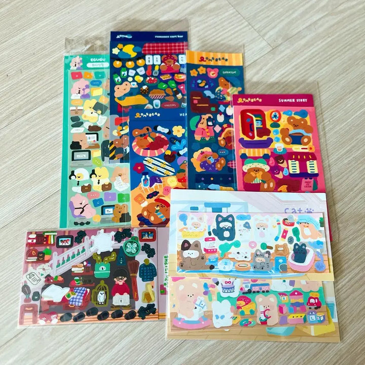 [BUNJANG] Diary Sticker Bundle Set / 다이어리 스티커 일괄판매