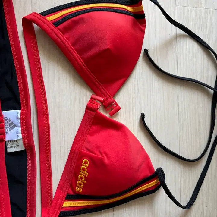 [BUNJANG] Adidas Swimwear Bikini Set Red / 아디다스 수영복 비키니 세트