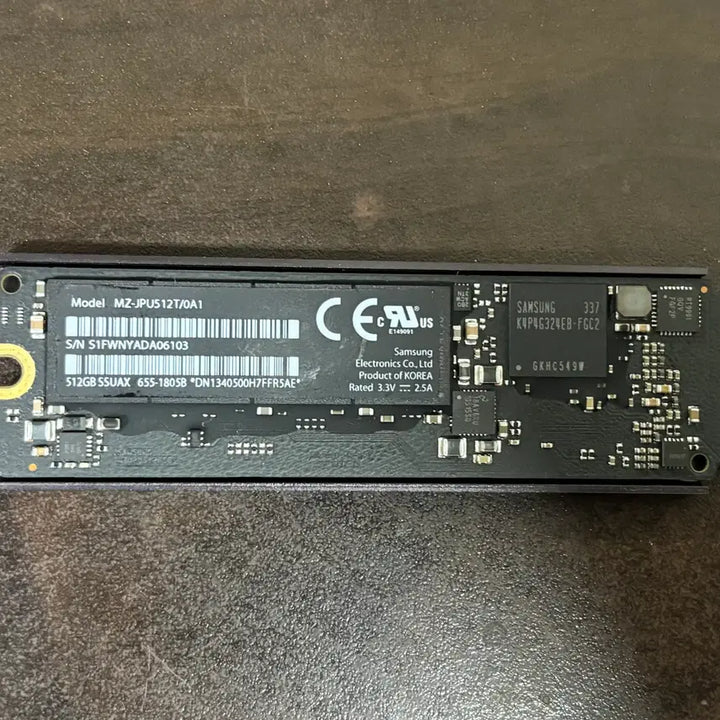 [BUNJANG] Apple SSD 512GB MZ-JPU512T / Apple SSD 512Mb MZ-JPU512T