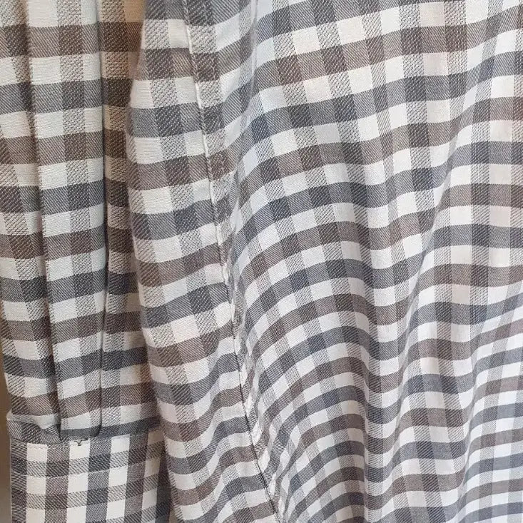 [BUNJANG] Daks Beige Check Long Sleeve Shirt Size 100 / 닥스 베이지 체크 긴팔 셔츠 100사이즈
