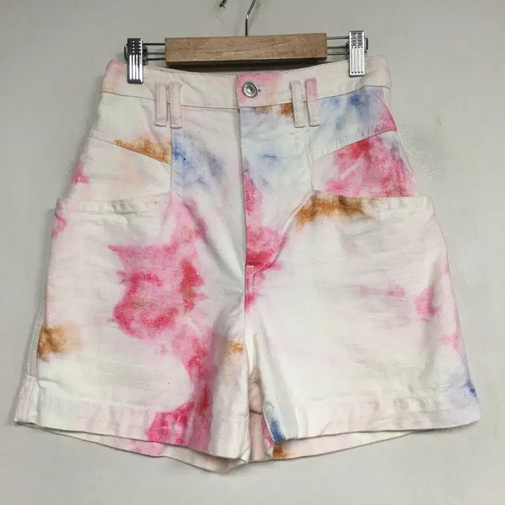 [BUNJANG] Isabel Marant Tie-Dye Denim Shorts Size 25 / 이자벨마랑 정품 타이다이 데님 반바지 25