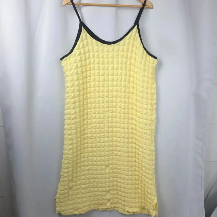 [BUNJANG] Yellow Sleeveless Summer Dress / 여 프리 민소매 나시 노랑 여름 원피스