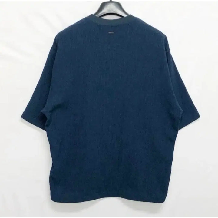 [BUNJANG] Solid Homme Seersucker T-Shirt Size 46 / 솔리드옴므 시어서커 티셔츠/46