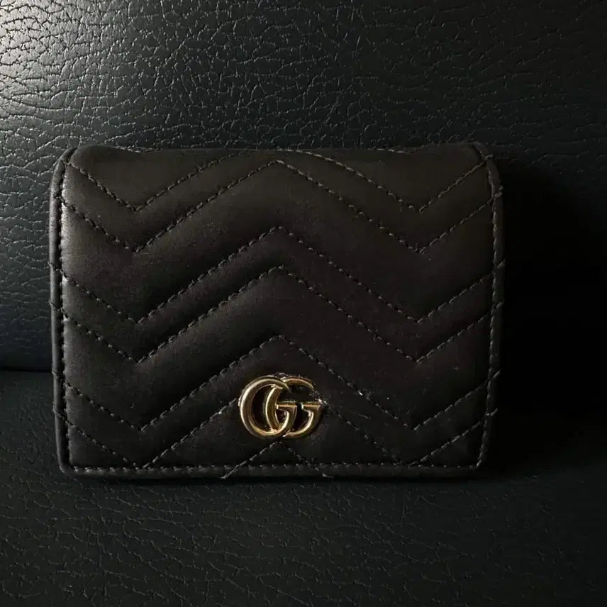 [BUNJANG] Gucci Marmont Wallet Black / 구찌 마몽 지갑