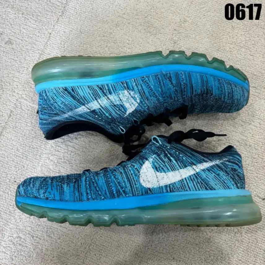 [BUNJANG] Nike Flyknit Max Blue Sneakers Size 270 / 나이키 플라이니트 맥스 블루 운동화 270