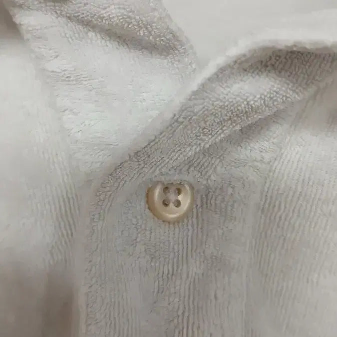 [BUNJANG] Vintage Polo Ralph Lauren Custom Fit XL White Terry Cloth Polo Shirt / 구제 폴로 랄프로렌 pk셔츠 커스텀핏 XL 화이트 타올재질 아래트임