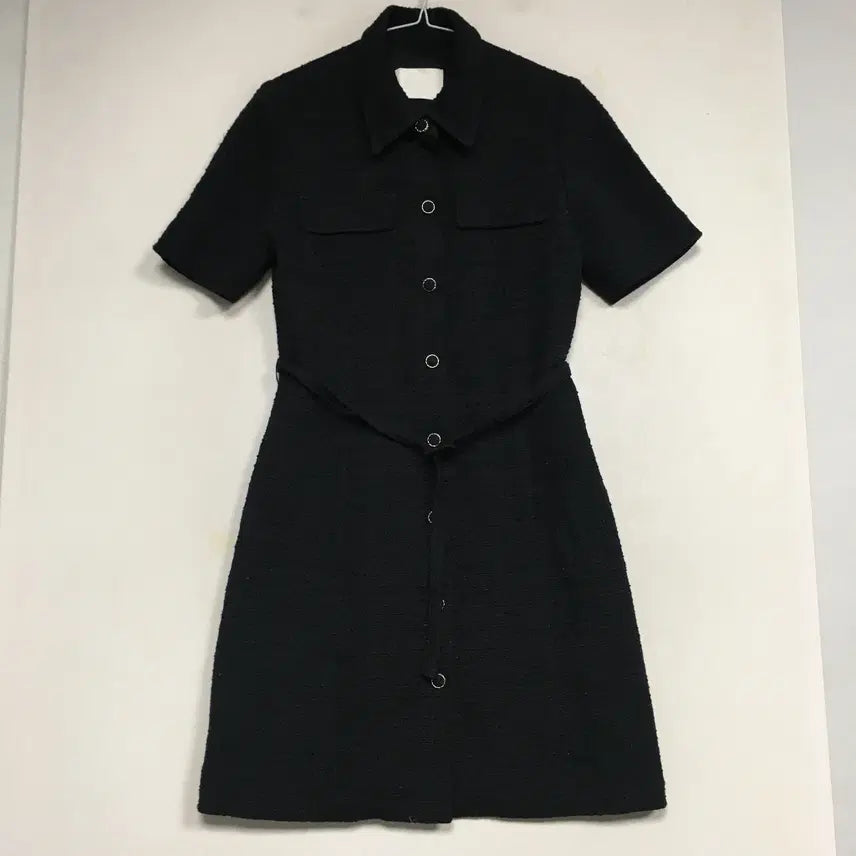 [BUNJANG] Frontrow Belted Tweed Dress S / 프론트로우 벨티드 트위드 원피스 S