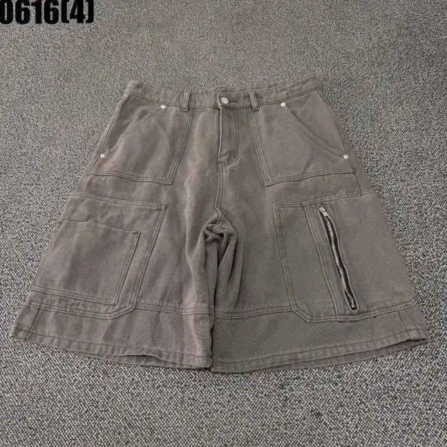 [BUNJANG] Trillion Cargo Shorts Gray XL / 트릴리온 카고 반바지 그레이 XL 0616