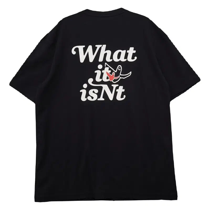[BUNJANG] What it is based Black T-Shirt L / 왓잇이즌 블랙 반팔티 L
