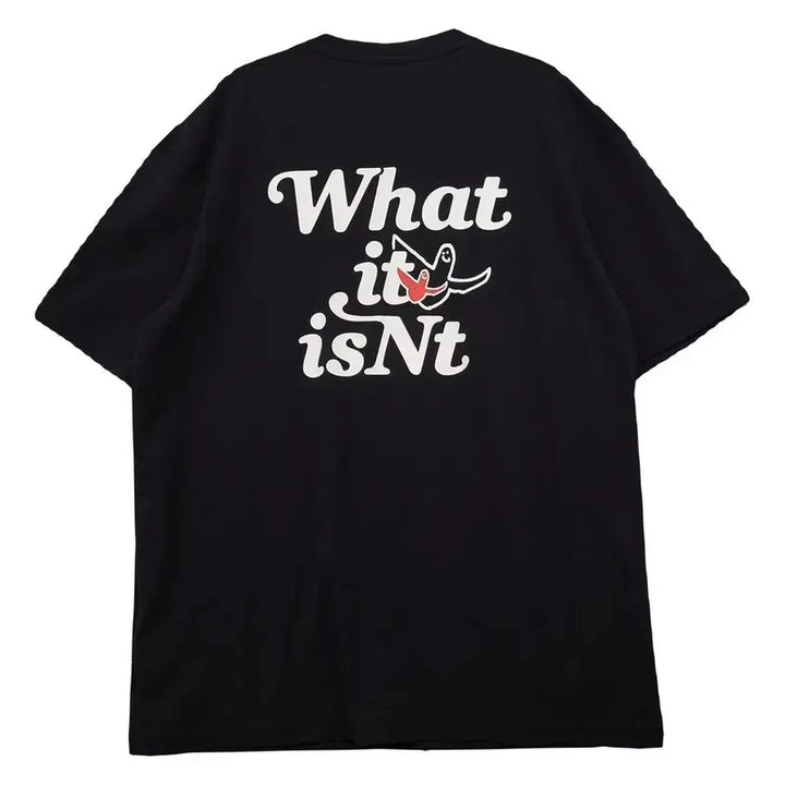 [BUNJANG] What it is based Black T-Shirt L / 왓잇이즌 블랙 반팔티 L