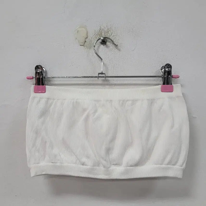 [BUNJANG] GU White Tube Top (XL) / Gu 화이트 튜브탑